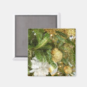 Aimant Arbre de Noël I Argent et Or (Recto/Verso)