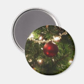 Aimant Arbre de Noël I Vacances Plutôt vert et rouge (Recto/Verso)