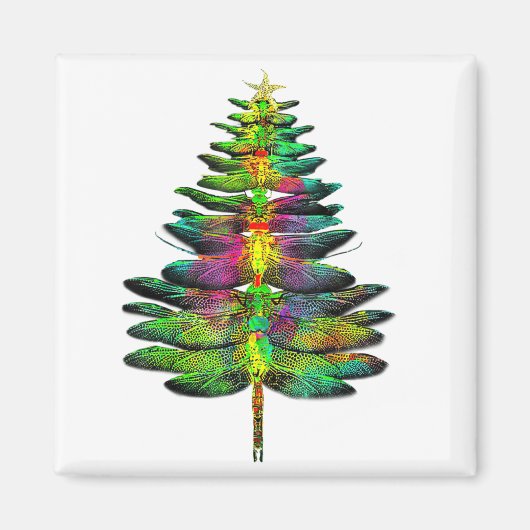 Aimant Arbre de Noël Libellule Noël Libellule (Devant)