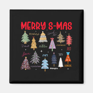 Aimant Arbre de Noël Mignon Joyeux Famille S-mas Costume