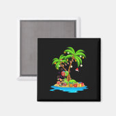 Aimant Arbre de Noël Palmier Tropical Noël Coco Correspon (Recto/Verso)