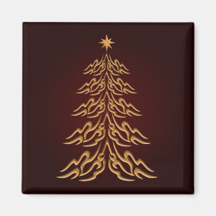 Aimant Arbre de Noël Rouge Bell