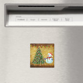 Aimant Arbre de Noël Snowman (In Situ (Lave-vaisselle))