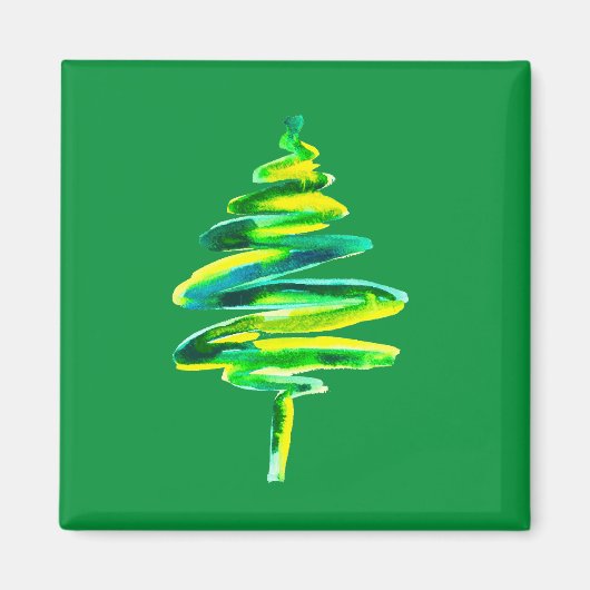 Aimant Arbre de Noël vert (Devant)
