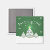Aimant Arbre de Noël vert (Recto/Verso)