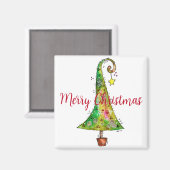 Aimant Arbre de Noël Whimsical (Recto/Verso)