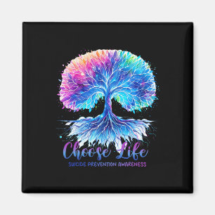 Aimant Arbre De Sensibilisation À La Prévention Du Suicid