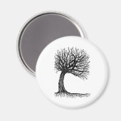 Aimant arbre de vie enneigé (Recto/Verso)