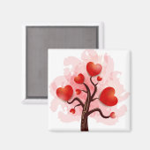 Aimant Arbre des coeurs (Recto/Verso)