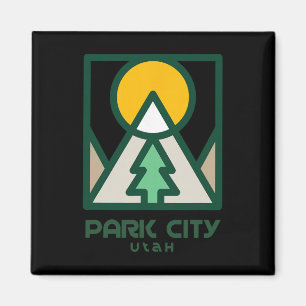 Aimant Arbre des montagnes de Park City Utah