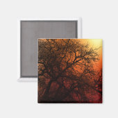 Aimant Arbre d'hiver Silhouette (Recto/Verso)
