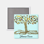 Aimant Arbre doré de la vie (Recto/Verso)