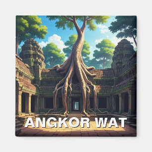 Aimant Arbre du temple d'Angkor Vat Cambodge