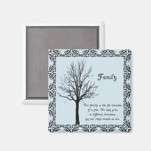 Aimant ARBRE FAMILIAL -aimant (Recto/Verso)
