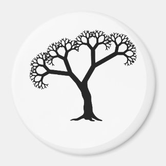 Aimant Arbre fractal noir