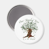 Aimant arbre généalogique un peu tordu (Recto/Verso)