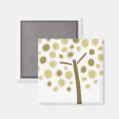 Aimant Arbre jaune (Recto/Verso)