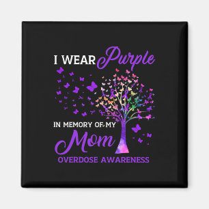 Aimant Arbre Je Porte La Mémoire Violette De Maman Overdo