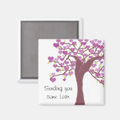 Aimant Arbre plein de coeur (Recto/Verso)