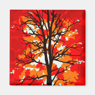 Aimant Arbre rouge