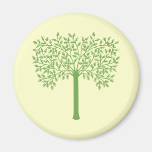 Aimant Arbre vert stylisé