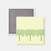 Aimant Arbre vert stylisé (Recto/Verso)