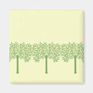 Aimant Arbre vert stylisé