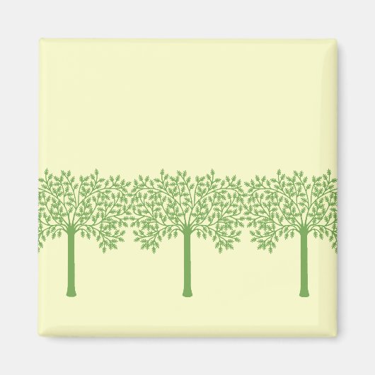 Aimant Arbre vert stylisé (Devant)