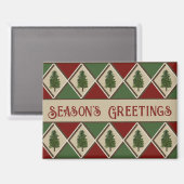 Aimant Arbres à pins et Arlequin plongeur (Recto/Verso)