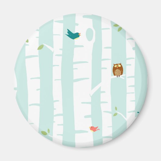 Aimant Arbres au printemps (Devant)