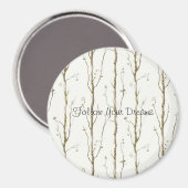 Aimant Arbres bruns verts (Recto/Verso)