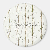 Aimant Arbres bruns verts (Devant)