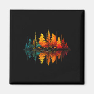 Aimant Arbres de forêt lac réflexion faune extérieur