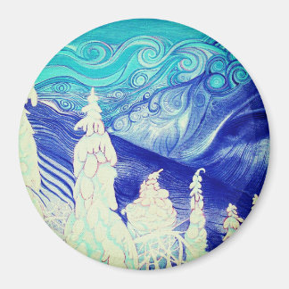 Aimant Arbres d'hiver en regard de l'Notch