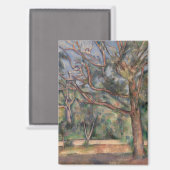 Aimant Arbres et Route, Paysage Post-Impressionniste (Recto/Verso)