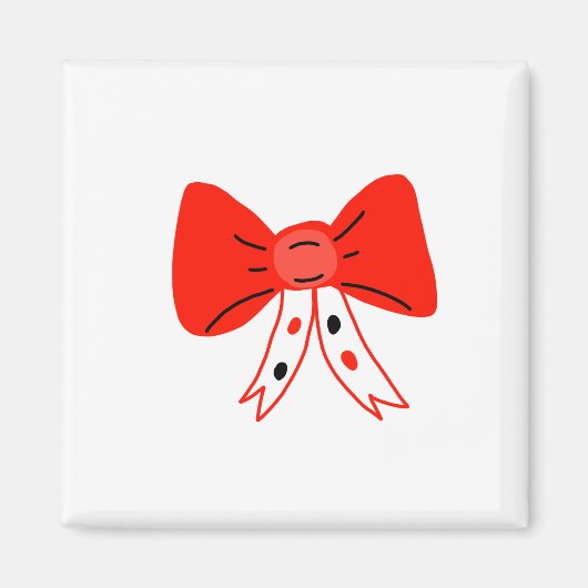 Aimant arc de couleur rouge formes design tasse de café (Devant)