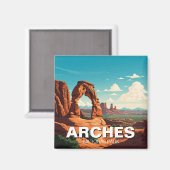 Aimant Arc de Moab Utah Arches National Park Delicate (Recto/Verso)