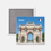 Aimant Arc de triomphe Carrousel à Paris, France (Recto/Verso)