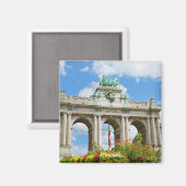 Aimant Arc de triomphe dans le parc du Cinquantenaire à B (Recto/Verso)