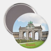 Aimant Arc de triomphe dans le parc du Cinquantenaire à B (Recto/Verso)