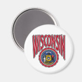 Aimant Arc du Wisconsin et sceau (Recto/Verso)
