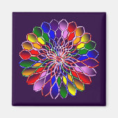 Aimant arc-en-ciel 2x2 (Devant)