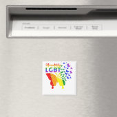 Aimant Arc-en-ciel Bouton LGBT (In Situ (Lave-vaisselle))