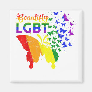 Aimant Arc-en-ciel Bouton LGBT
