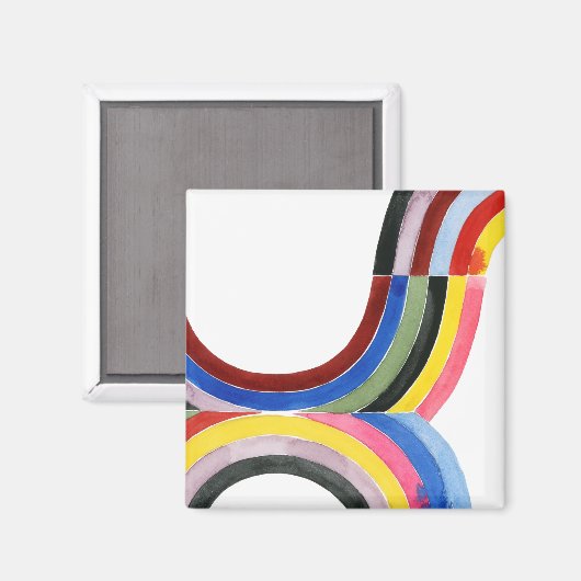 Aimant Arc-en-ciel déconstruit - vertical (Recto/Verso)