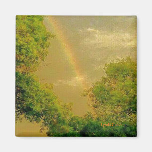Aimant Arc-en-ciel d'or de ciel