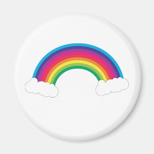 Aimant Arc en ciel et nuages mignons