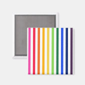 Aimant Arc-en-ciel et rayures blanches (Recto/Verso)