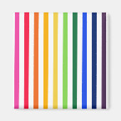 Aimant Arc-en-ciel et rayures blanches (Devant)