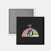 Aimant Arc-en-ciel Gants de boxe Style rétro (Recto/Verso)